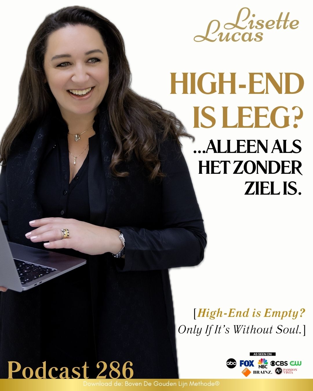 Original Dutch podcast artwork for episode 286: Is high-end empty? Only when it has no soul.